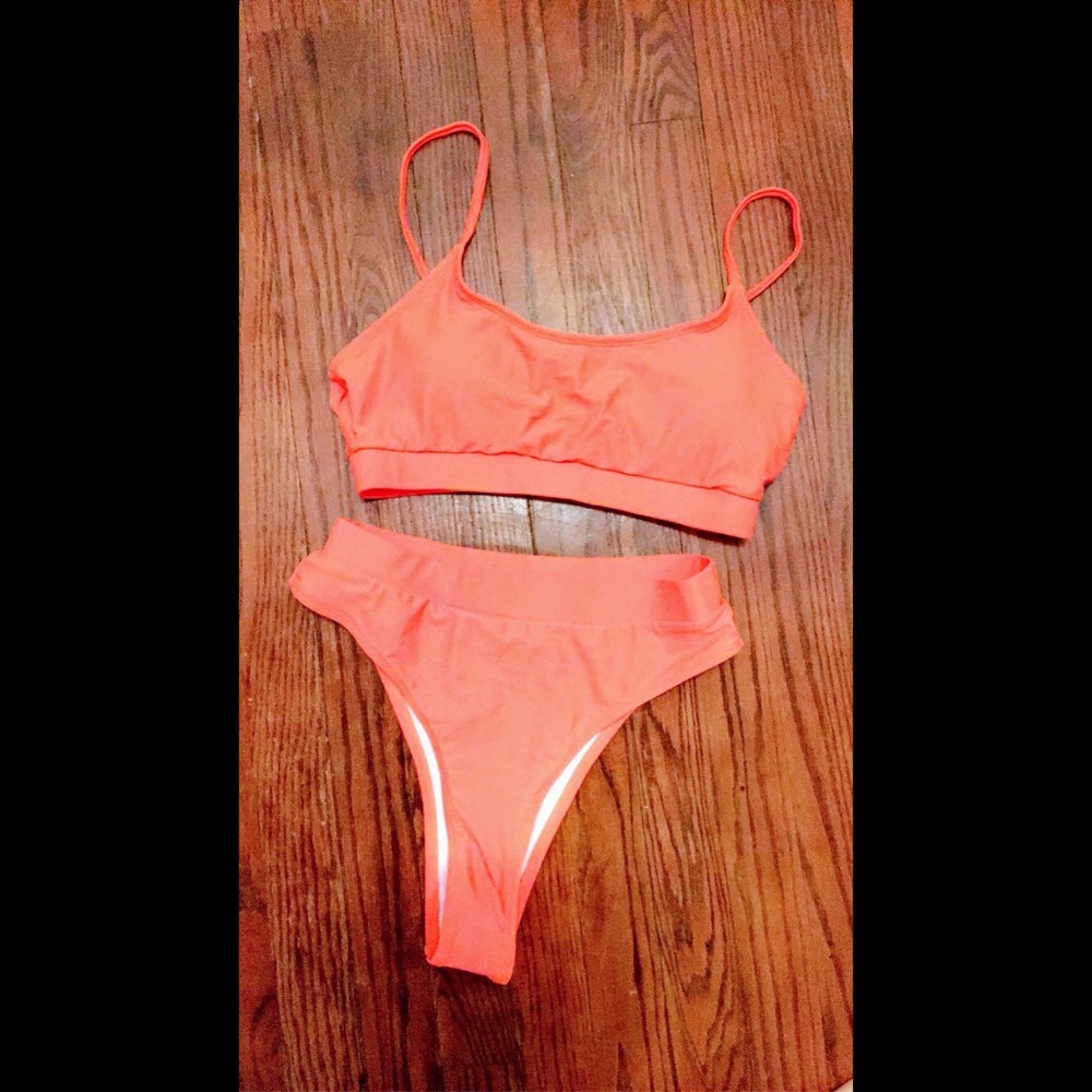 SWIM Bikini Bright Orange Bikini Swimsuit